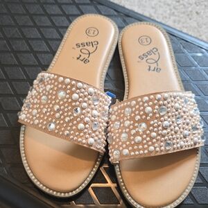 Art Class Women's Pearl Embellished Sandals